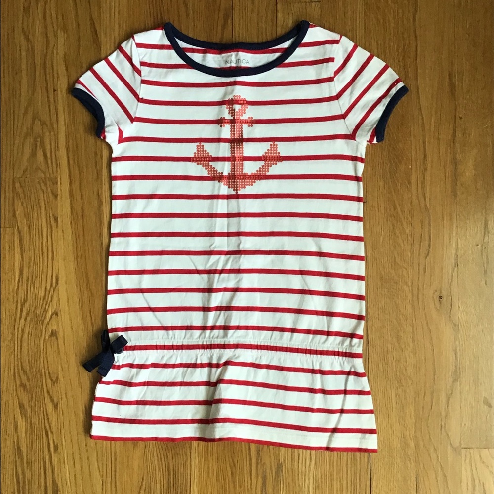 Nautica Striped top with Anchor Accent